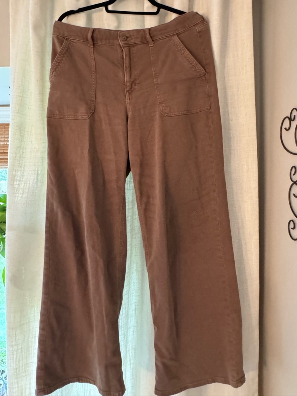 American Eagle Outfitters Brown Wide-Leg loose fitting Pants